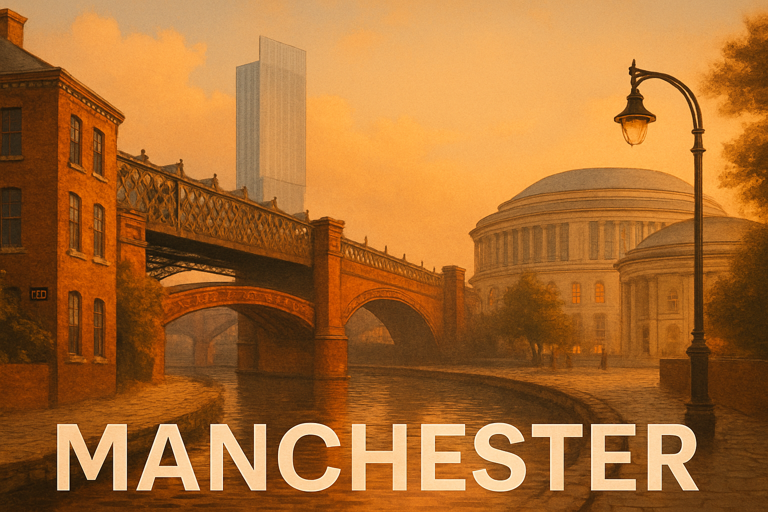 Manchester city centre skyline